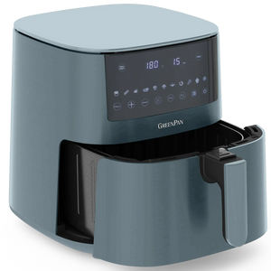 GreenPan Heißluftfritteuse Bistro XXL - Smokey Blue - 7.2 Liter - PFAS-frei