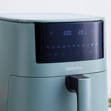 GreenPan Heißluftfritteuse Bistro XXL - Smokey Blue - 7.2 Liter - PFAS-frei