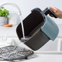 GreenPan Heißluftfritteuse Bistro XXL - Smokey Blue - 7.2 Liter - PFAS-frei
