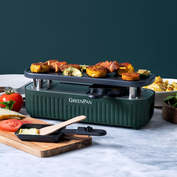 GreenPan Gourmet-Set Silhouette Connect Pine Green - koppelbar - keramische Antihaftbeschichtung