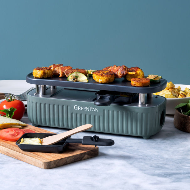 GreenPan Gourmet-Set Silhouette Connect Smokey Blue - koppelbar - keramische Antihaftbeschichtung