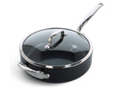 GreenPan Schmorpfanne mit Deckel Barcelona Pro Schwarz ø 28 cm / 4,6 Liter - keramische Antihaftbeschichtung