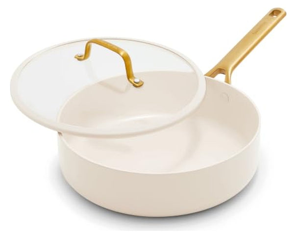 GreenPan Schmorpfanne mit Deckel Padova Reserve Pro 2.0 Cream ø 26 cm - keramische Antihaftbeschichtung