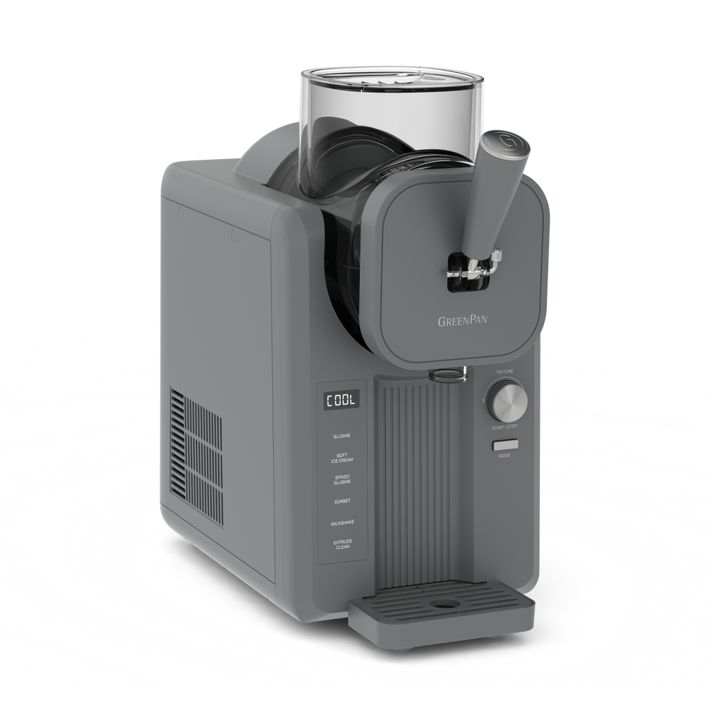GreenPan Eismaschine Frost - Grau - Softeis, Speiseeis, Slushies, Milchshakes & Smoothies - 1.8 Liter
