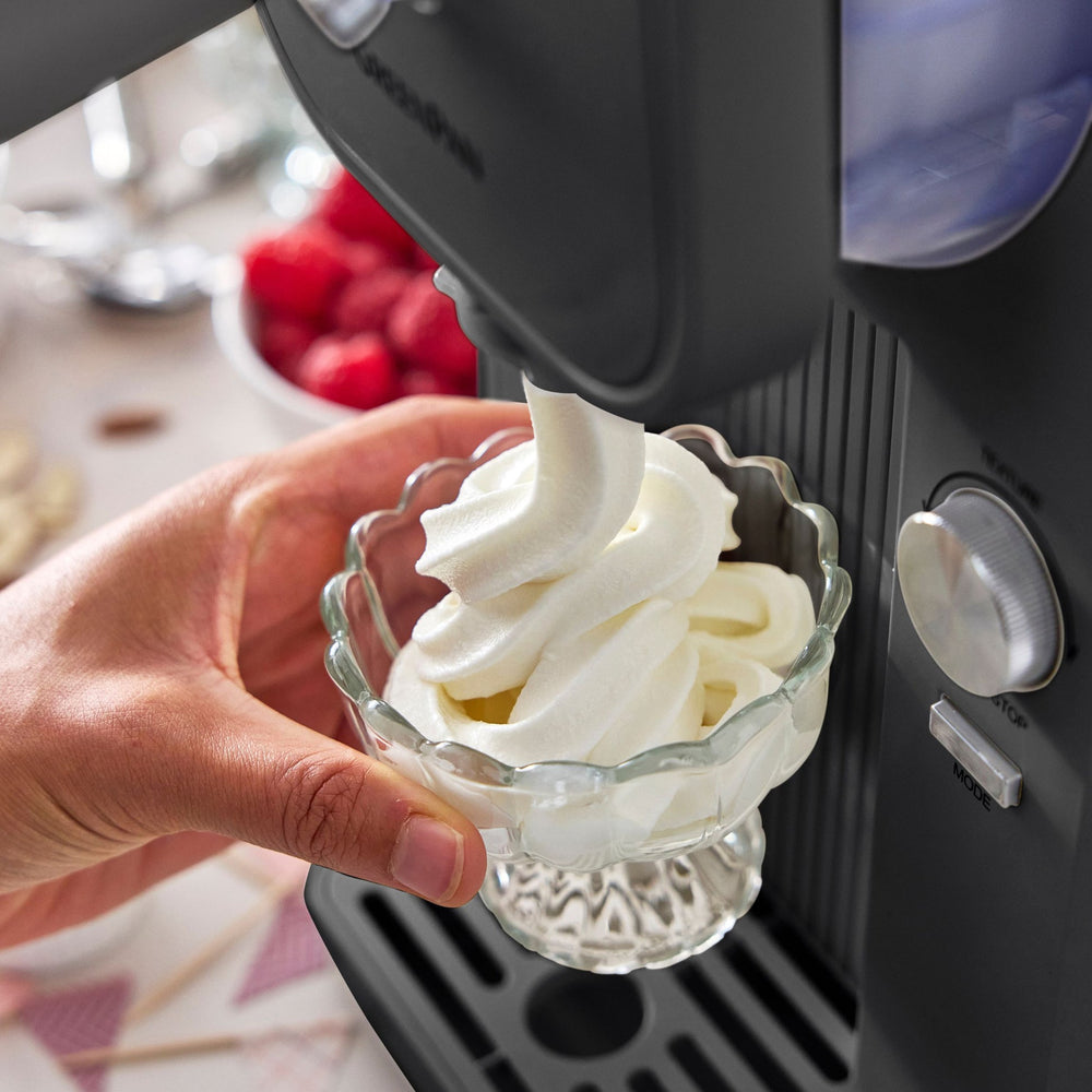 GreenPan Eismaschine Frost - Grau - Softeis, Speiseeis, Slushies, Milchshakes & Smoothies - 1.8 Liter