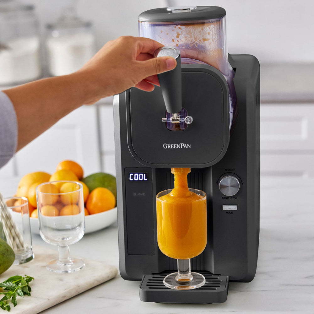 GreenPan Eismaschine Frost - Grau - Softeis, Speiseeis, Slushies, Milchshakes & Smoothies - 1.8 Liter