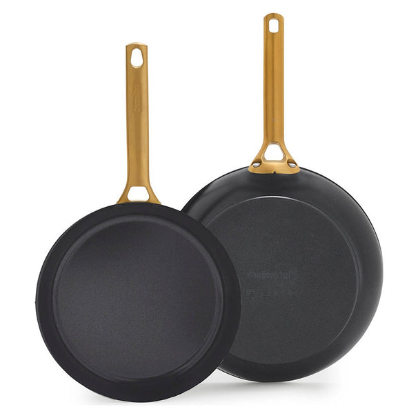 GreenPan Bratpfannenset Padova Reserve Black 2-teilig - Bratpfanne ø 20 & 26 cm - keramische Antihaftbeschichtung