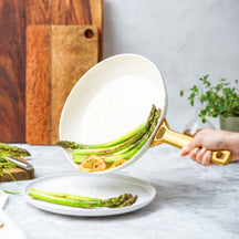 GreenPan Koekenpannenset Padova Reserve Cream White ø 20 & 26 cm - sfeerbeeld 1