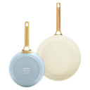 GreenPan Bratpfannenset Padova Reserve Light Blue 2-teilig - Bratpfanne ø 20 & 26 cm - keramische Antihaftbeschichtung