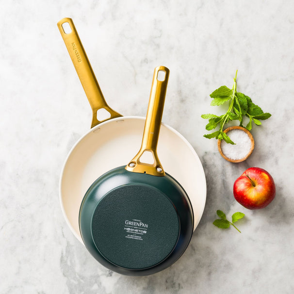 GreenPan Bratpfannenset Padova Reserve Pro 2.0 Pine Green 2-teilig - Bratpfanne ø 20 & 26 cm - keramische Antihaftbeschichtung