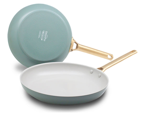 GreenPan Bratpfannenset Padova Reserve Smokey Blue 2-teilig - Bratpfanne ø 20 & 28 cm - keramische Antihaftbeschichtung