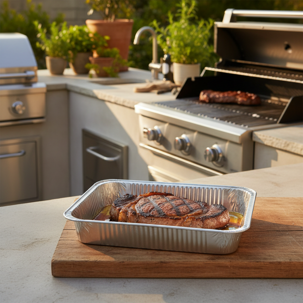 Cookinglife Grill-Aluminiumbleche / Grillroste – 23 x 18 cm – 18 Stück