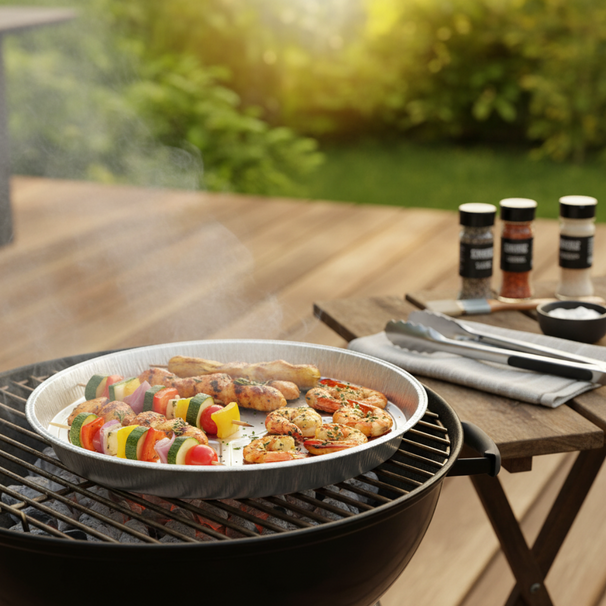 Cookinglife Grill-Aluminiumbleche / Grillrost ø 33 cm - 15 Stück