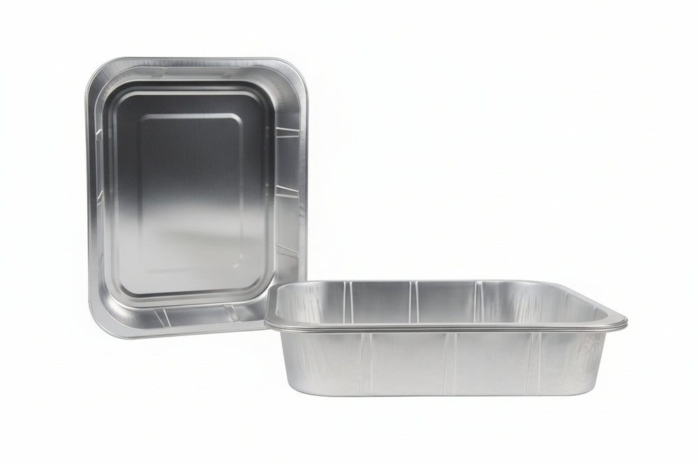 Cookinglife Grill-Aluminium-Grillschalen / BBQ-Grillblech – 32 x 26 cm – Wiederverwendbar – 5 Stück