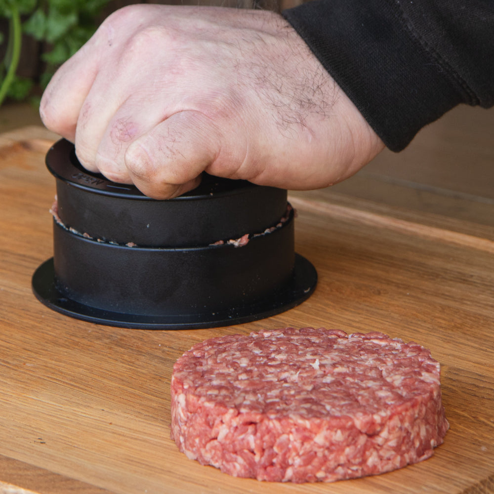Cookinglife Grill Hamburgerpresse / Burgerpresse – 2 Größen – ø 10,5 cm & 6,5 cm