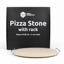 Cookinglife Grill-Pizzastein mit Halterung ø 38 cm