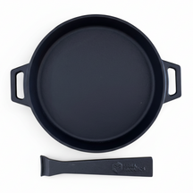 Cookinglife Grillpfanne / Bratpfanne aus Gusseisen ø 25 cm - Abnehmbarer Griff