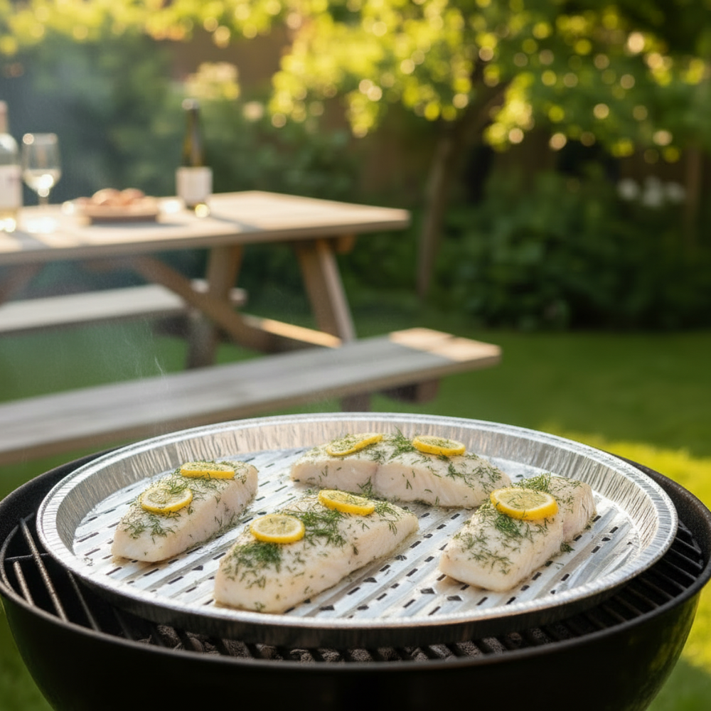 Cookinglife Grill BBQ Grillschale / BBQ Grillblech ø 34 cm - 15 Stück