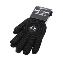 Grill Fanatics BBQ Handschuhe Textil-Silikon 250C Schwarz - Ofenhandschuhe 2 Stk