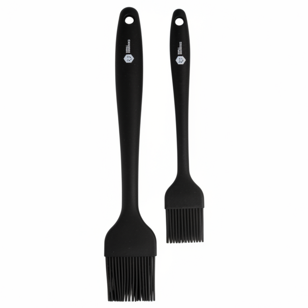 Cookinglife Grillpinsel / Backpinsel – Silikon – 2 Stück – 21 & 25 cm