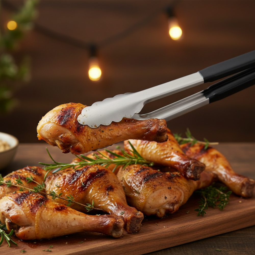 Cookinglife Grillzange aus Edelstahl, 24 cm