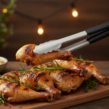Cookinglife Grillzange aus Edelstahl, 24 cm