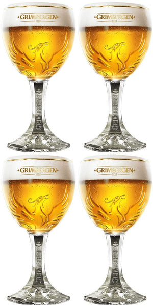 Grimbergen Biergläser mit Fuß 330 ml - 4 Stück