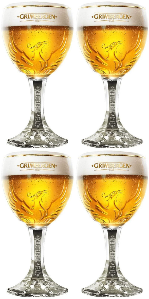 Grimbergen Biergläser mit Fuß 330 ml - 4 Stück