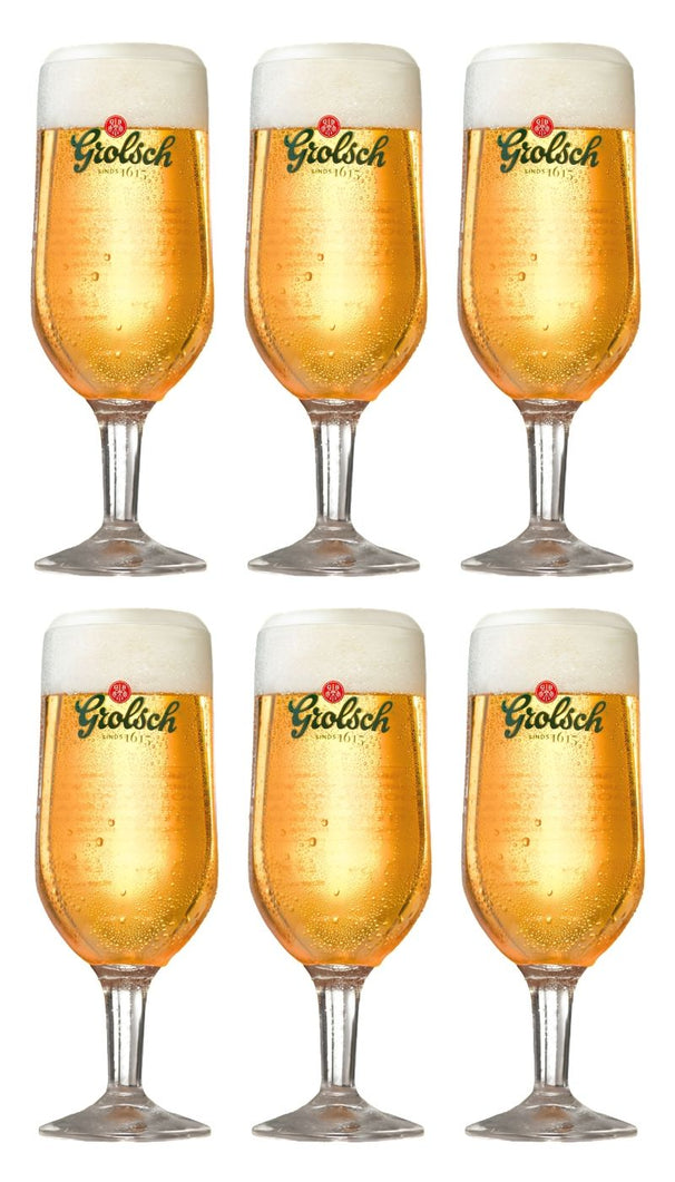 Grolsch Biergläser mit Stiel Classic - 250 ml - 6 Stück
