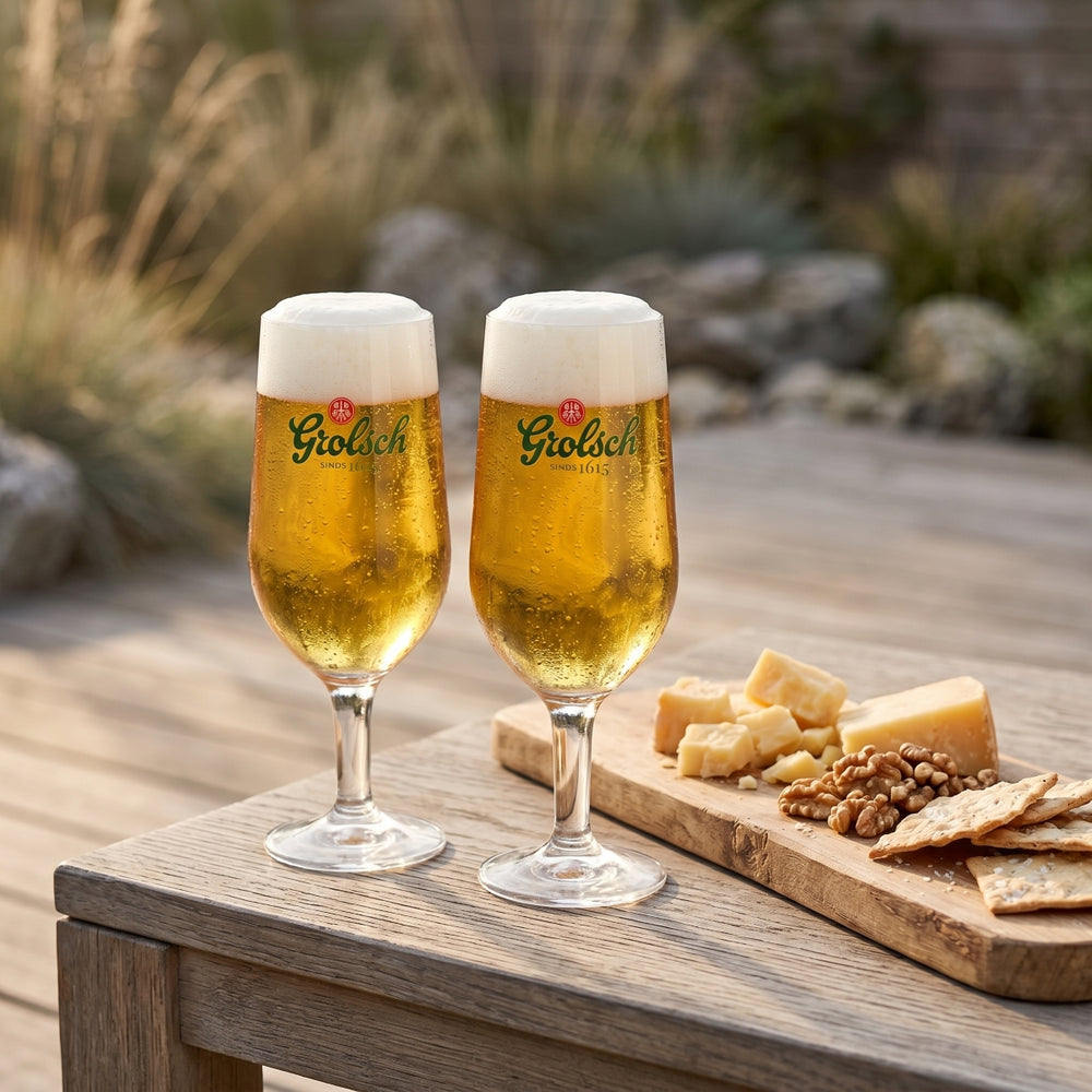 Grolsch Biergläser mit Stiel Classic - 250 ml - 2 Stück