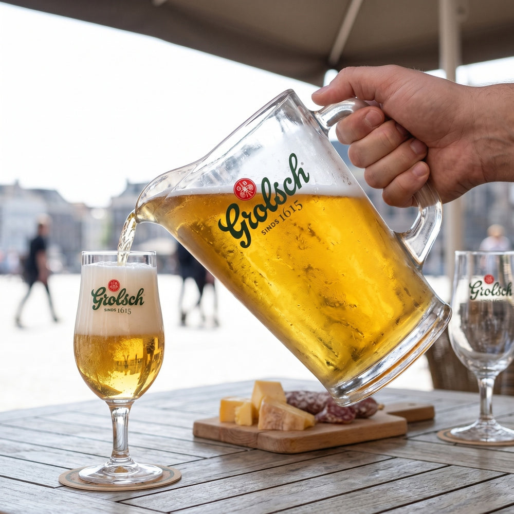 Grolsch Pitcher / Bierkanne - Glas - 1,8 Liter