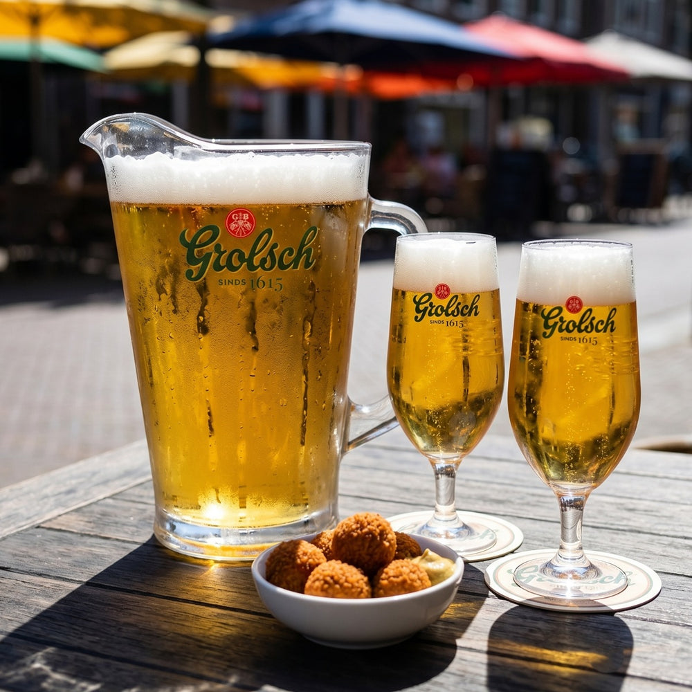 Grolsch Pitcher / Bierkanne - Glas - 1,8 Liter