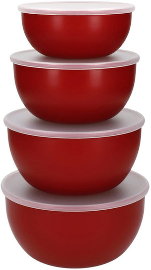 KitchenAid Schüsseln Core Kaiserrot Kunststoff 4er - Aufbewahrungsset bis 1,06L
