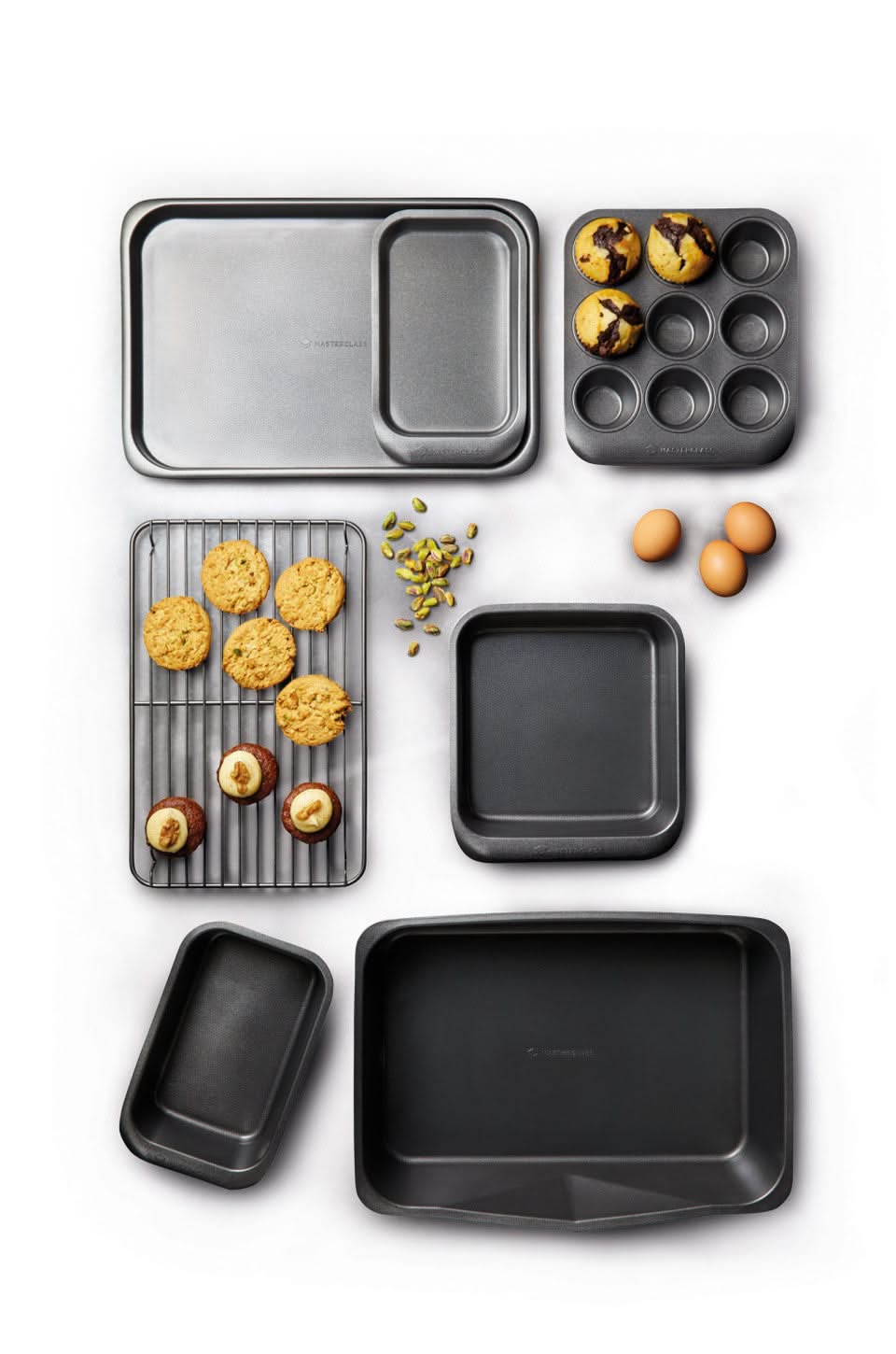 MasterClass Backset Smart Space 7-Teilig - Standard Antihaftbeschichtung
