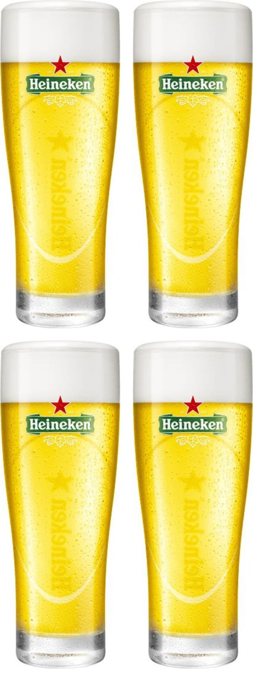 Heineken Biergläser Ellipse 250 ml - 4 Stück