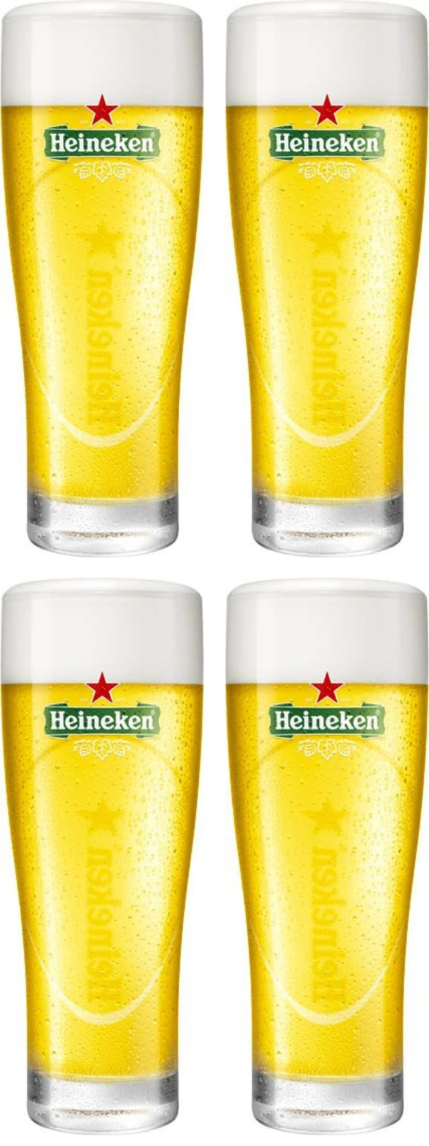 Heineken Biergläser Ellipse 250 ml - 4 Stück