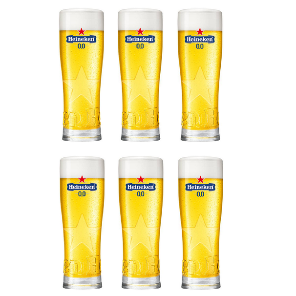Heineken Biergläser 0.0 Star 250 ml - 6 Stück