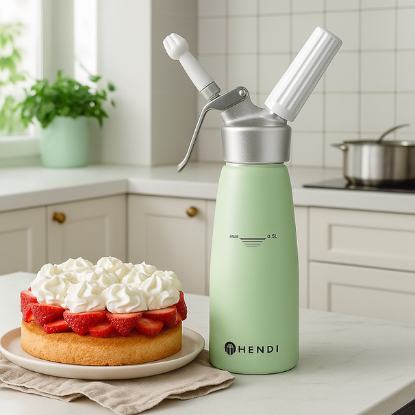 Hendi Sahnespender Pastellgrün - 500 ml