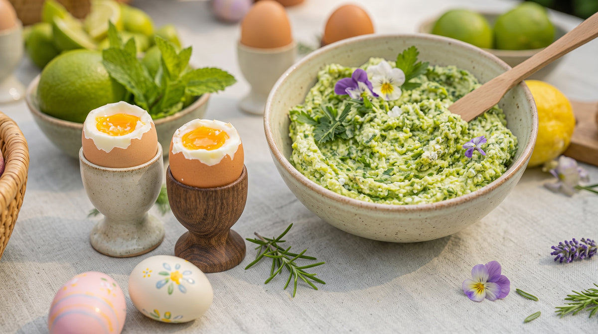 Ein festlich gedeckter Tisch beginnt mit der leckersten Kräuterbutter