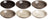 Cookinglife Tiefe Teller / Pastateller Delice Grau ø 21 cm - 6 Stück