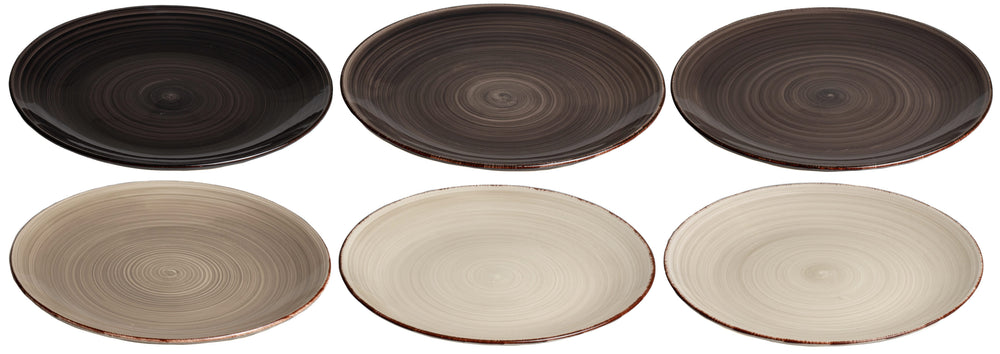 Cookinglife Speiseteller Delice Grau ø 26,5 cm - 6 Stück
