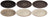 Cookinglife Speiseteller Delice Grau ø 26,5 cm - 6 Stück