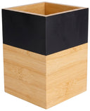 Cosy & Trendy Kochutensilienhalter Black & Wood - 10 x 10 x 14.5 cm