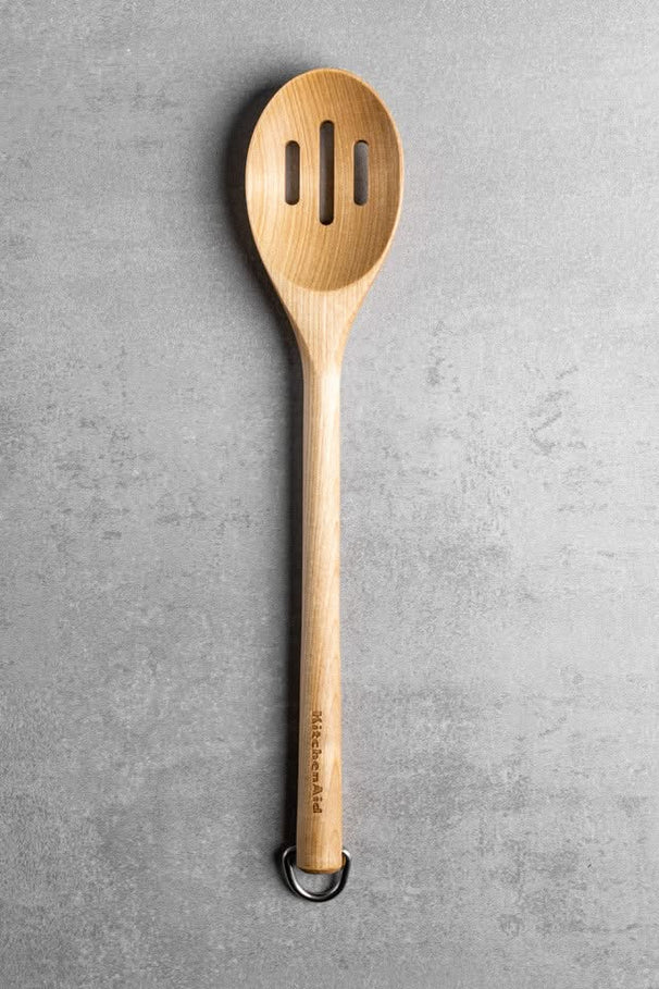 KitchenAid Gemüselöffel Core Birkenholz 34 cm - Holzlöffel Küchenutensil