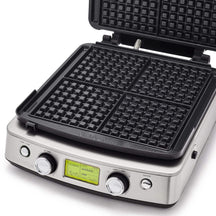 GreenPan Waffeleisen - Schwarz - inklusive 2 Sets Waffelplatten - keramische Antihaftbeschichtung