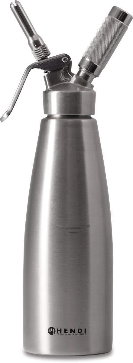Hendi Sahnespender RVS 1 Liter + Sahnepatronen 10 Stück
