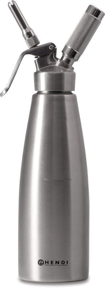 Hendi Sahnespender RVS 1 Liter + Sahnepatronen 10 Stück