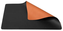 Cookinglife Tischsets - Doppelseitig - Veganes Leder - Cognac / Schwarz 46 x 33 cm - 6 Stück