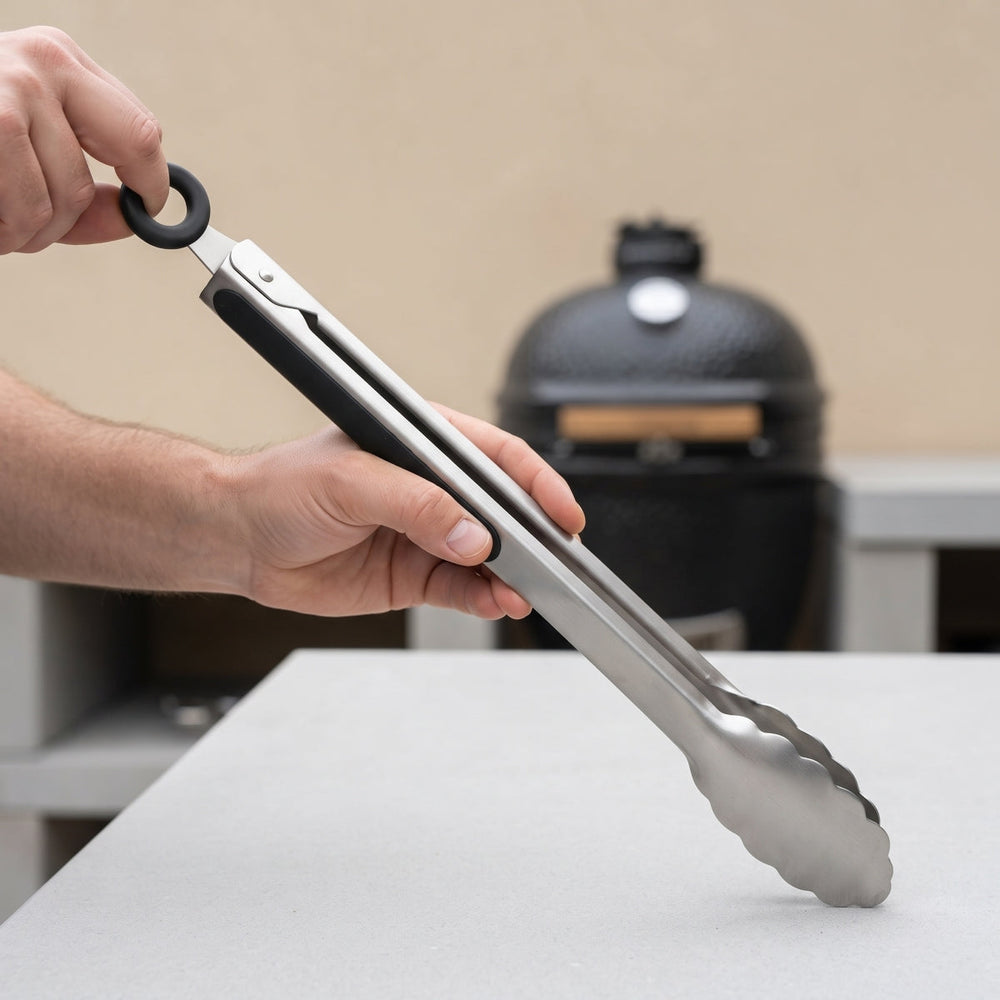 Keij Kamado BBQ Zange Easy Lock - Edelstahl - 35 cm