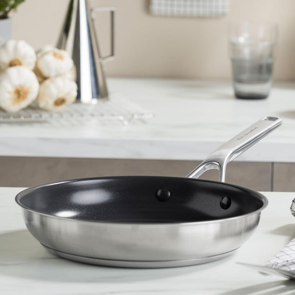 KitchenAid Bratpfanne Advanced Edelstahl ø 28 cm - keramische Antihaftbeschichtung